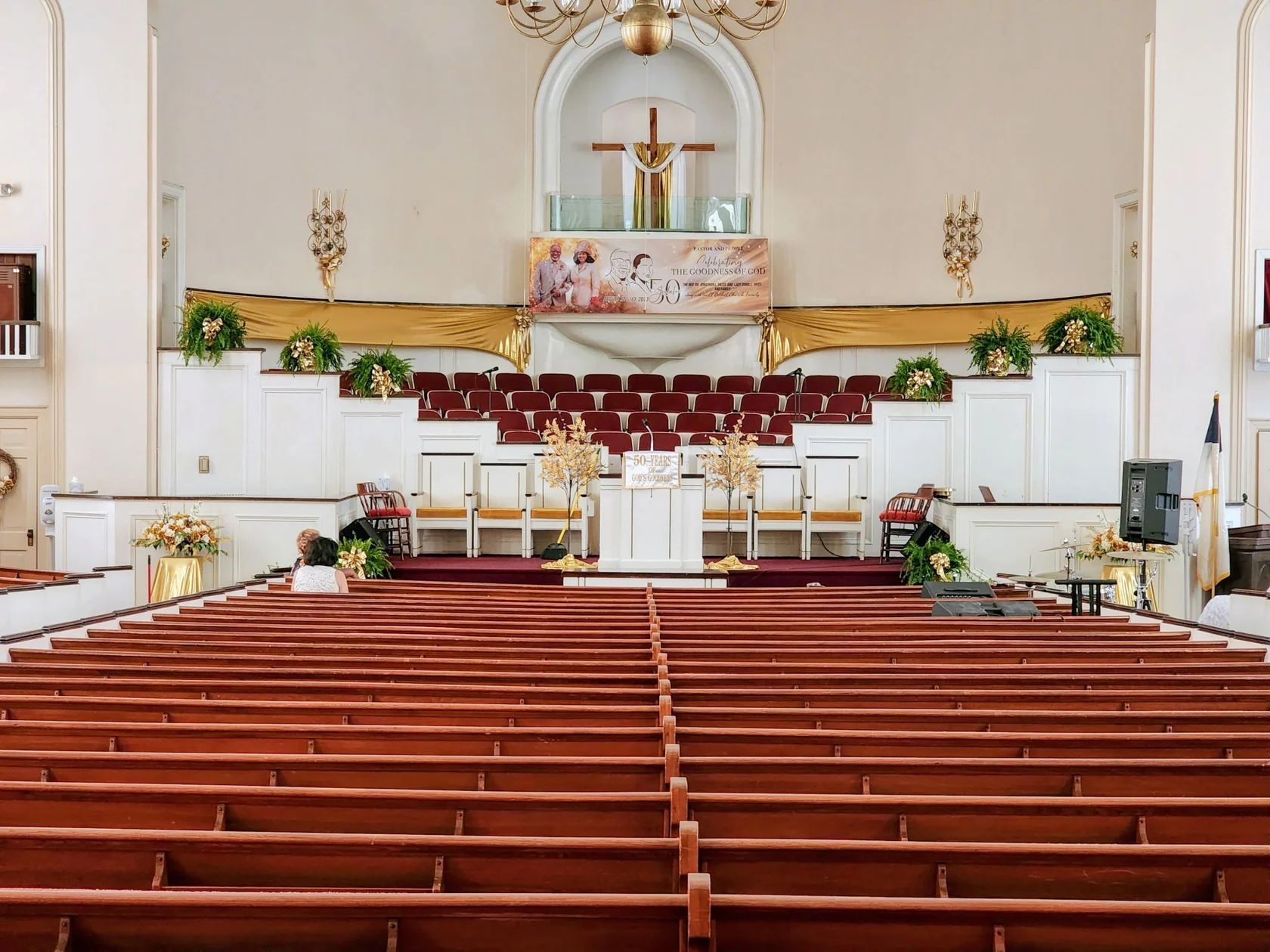 Pulpit in the El Bethel sanctuary