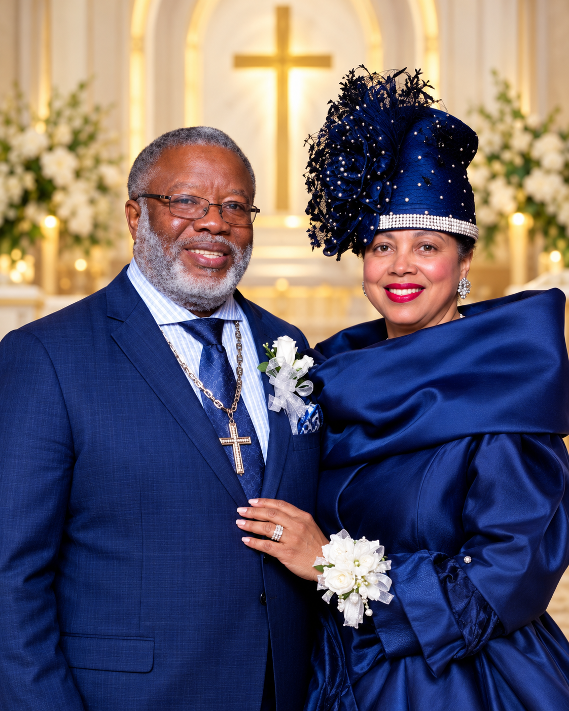 Portrait of Reverend Dr. Jonathan L. Yates and First Lady Doris L. Yates celebrating their shared ministry
